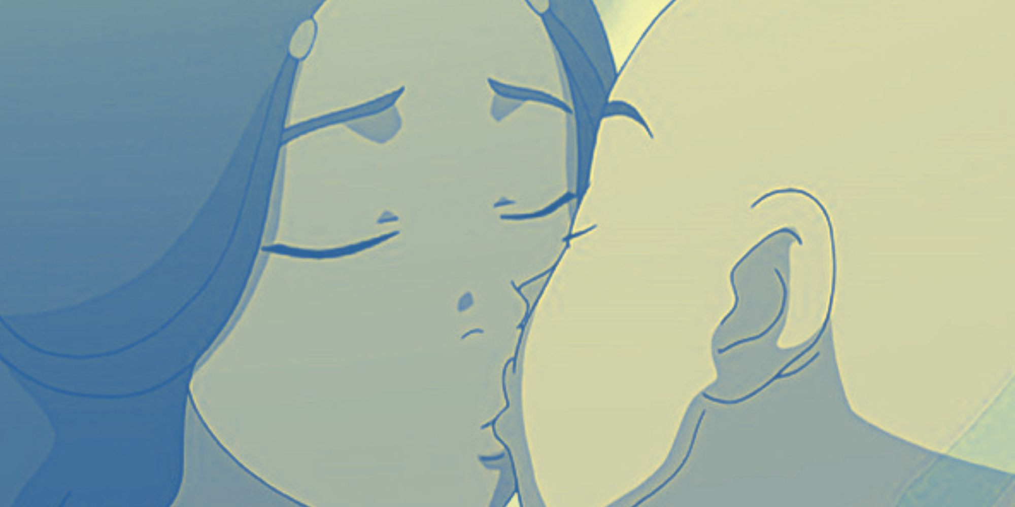 Aang And Katara Kiss Guide In Avatar: The Last Airbender