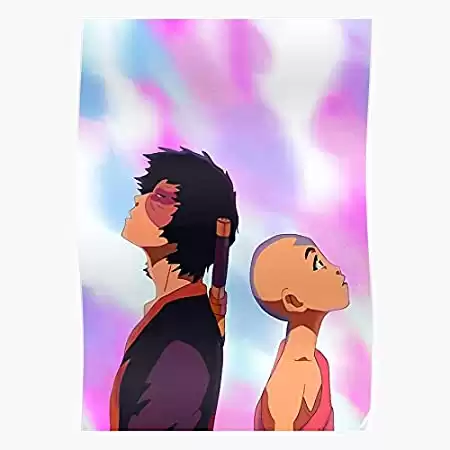Zuko and Aang Home Decor Wall Art Poster